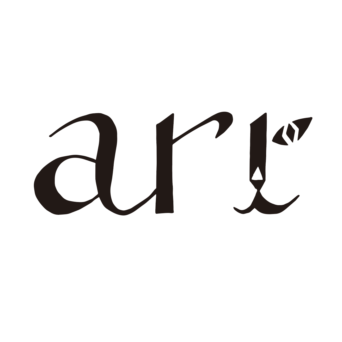 ariのロゴの「i」の部分に新たにデザインを施して、猫の顔を現した新グラフィック。